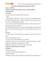 Đề cương ôn tập học kì 2 môn Địa lý lớp 12 