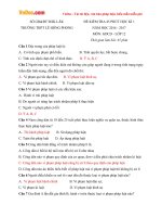 Đề kiểm tra 45 phút học kì 1 môn Giáo dục công dân lớp 12 trường THPT Lê Hồng Phong, Đăk Lăk năm học 2016  2017 