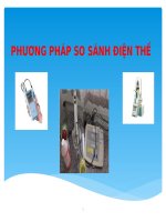 phương pháp so sánh điện cực ứng dụng trong điện hóa