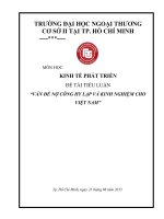 vấn để nợ công hy lạp và kinh nghiệm cho việt nam 