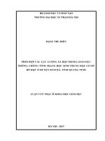 Phối hợp các lực lượng xã hội trong giáo dục phòng chống học sinh THCS bỏ học ở huyện Đầm Hà, tỉnh Quảng Ninh