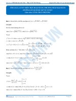 Bài 22 hướng dẫn giải bài tập tự luyện tim GTLN NN tren doan bằng dao hàm  