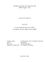 Luật mạnh số lớn của tổng có trọng số các biến ngẫu nhiên 