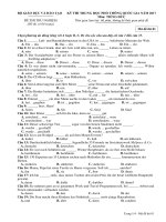 Đề thi thử nghiệm kỳ thi THPT Quốc gia 2017 môn Tiếng Đức