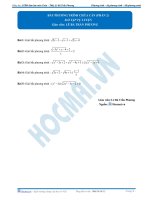 Bài 6 bài tập tự luyện phương trình phần 2 