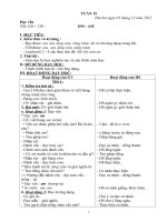 giáo án TUẦN 15 + 16 +17+18 ( hay nhất , đầy đủ )