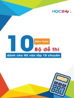 10 Bộ đề thi bồi dưỡng HSG 9 và Luyện thi lên lớp 10 Chuyên