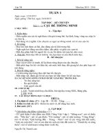 giáo án lớp 3 đầy đủ từ tuần 1 đến 5