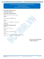 Bài 13 bài giảng chi tiết cac dang cơ bản giai pt logarit phần 1  