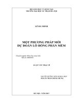 Một phương pháp mới dự đoán lỗ hổng phần mềm 
