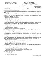 Đề thi học kì 2 môn Lịch sử lớp 12 trường THPT Nguyễn Du, TP Hồ Chí Minh năm học 2016  2017 