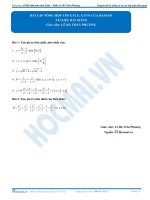 Bài 26 bài giảng chi tiết bài tap tong hop tim GTLN GTNN cua hàm so  