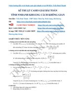 KĨ THUẬT CASIO GIẢI bài TOÁN KHOẢNG CÁCH KHÔNG GIAN