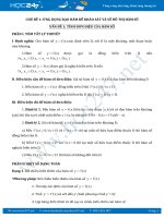 Đề cương ôn thi THPT QG môn Toán chủ đề Ứng dụng đạo hàm để khảo sát và vẽ đồ thị hàm số