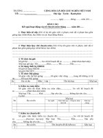 Báo cáo kết quả hoạt động tổ chuyên môn