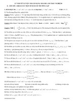 Tóm tắt một số công thức giải nhanh Toán 12  Nguyễn Văn Hiền