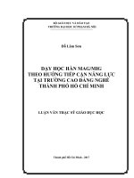 Dạy học hàn MAG MIG theo hướng tiếp cận năng lực tại trường cao đẳng nghề TPHCM 