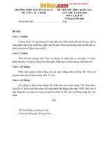 Đề thi thử THPT Quốc gia môn Lịch sử năm 2016 trường THPT Số 3 Lào Cai 