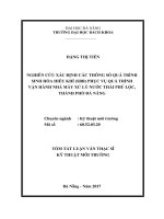 Nghiên cứu xác định các thông số quá trình sinh hóa hiếu khí (SBR) phục vụ quá trình vận hành Nhà máy xử lý nước thải Phú Lộc, Thành phố Đà Nẵng