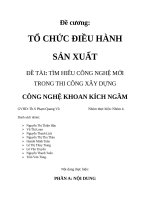 Đề cương CÔNG NGHỆ KHOAN KÍCH NGẦM