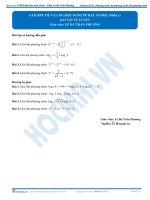 Bài 20 bài tập tự luyện giai bpt mũ logarit bằng pp đặt ẩn phụ phần 1  