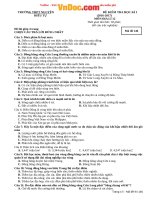 Đề thi học kì 1 môn Địa lý lớp 12 năm học 2016  2017