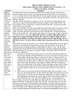 ĐỀ CƯƠNG THẢO LUẬN lần 1   ĐƯỜNG lối CHÍNH SÁCH của ĐẢNG NHÀ nước VN về các LĨNH vực của đời SÓNG xã hội