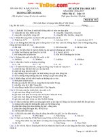 Đề thi học kì 1 môn Địa lý lớp 12 năm học 2016  2017