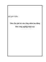 Nhu cầu giải trí của công nhân lao động khu công nghiệp hiện nay