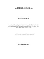 Nghiên cứu chế tạo, tính chất và quá trình phân hủy trong môi trường của màng polyme phân hủy sinh học trên cơ sở poly(lactic axit) 