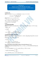 Bài 07 bài giảng chi tiết khoảng cách va goc 