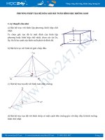 Phương pháp tọa độ hóa giải bài toán hình học không gian