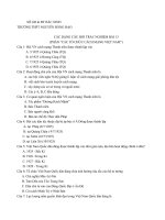 Câu hỏi trắc nghiệm Lịch sử lớp 12: Các tổ chức cách mạng Việt Nam 