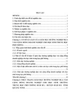 Giáo dục hướng nghiệp dựa vào cộng đồng doanh nghiệp cho học sinh trường trung học phổ thông đầm hà, huyện đầm hà, tỉnh quảng ninh 