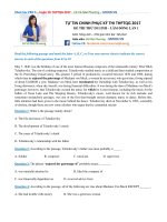 ĐỀ THI THỬ DI LINH – LÂM ĐỒNG LẦN 1