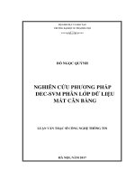 Async smote   một giải pháp cho phân lớp dữ liệu mất cân bằng 