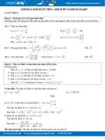 Chuyên đề Hàm số lũy thừa  Hàm số mũ và Lôgarit