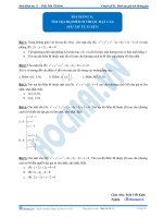 Bài 11 bài tập tự luyện tim toa do diem m thuoc mặt cầu 