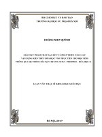 Giáo dục phẩm chất đạo đức và phát triển năng lực vận dụng kiến thức hoá học vào thực tiễn cho học sinh thông qua hệ thống bài tập chương nitơ  photpho   hoá học 11 