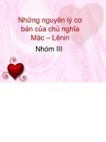 Bài thuyết trình những nguyên lý cơ bản tài liệu, ebook, giáo trình, hướng dẫn