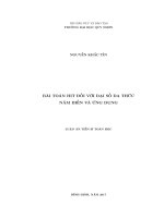 Bài toán HIT đối với đại số đa thức năm biến và ứng dụng 