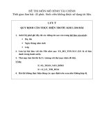 Đề thi môn Mô Hình Tài Chính  Trường Đại Học Kinh Tế Thành Phố HCM