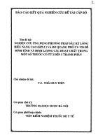 nghiên cứu ứng dụng phương pháp sắc ký lỏng hiệu năng cao trong định tính và định lượng thuốc đa thành phần