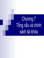 Slide bài giảng môn Kinh tế vĩ mô: Chương 7: Tổng cầu và chính sách tài khoá