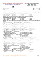 Một số đề tiếng anh hay tham khảo 2017 (2) 