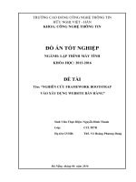 Nghiên cứu framework bootstrap vào xây dựng website bán hàng