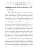 Skkn một số biện pháp tăng cường tiếng việt cho trẻ đồng bào dân tộc thiểu số trường mầm non hoa hồng 