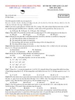 Một số đề thi hóa học hay tham khảo 2017 (7) 