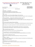 Một số đề tiếng anh hay tham khảo 2017 (9) 