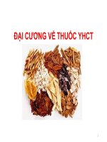 Bài giảng đại cương thuốc y học cổ truyền